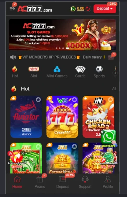 AC777 Game Download APK Latest Earning App Free for Android